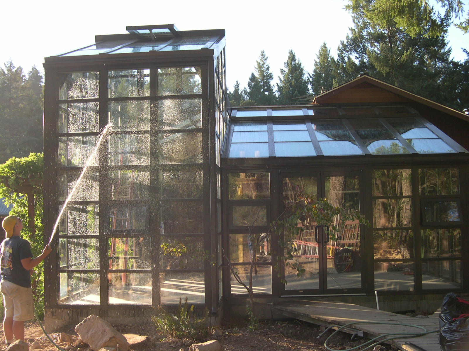 two story greenhouse
